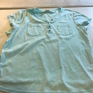 Liz ClaiBorne Aqua T-shirt 3x